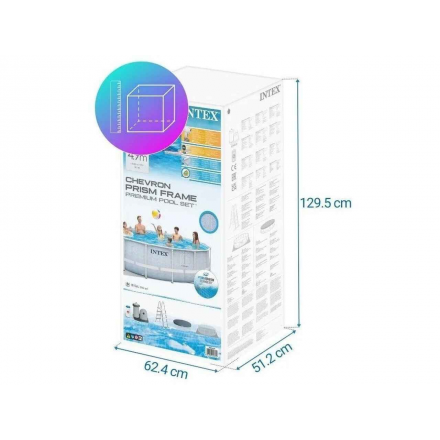 Бассейн Intex Prism Frame Chevron 26746 (488х122) Бассейн Intex Prism Frame Chevron 26746 (488х122)