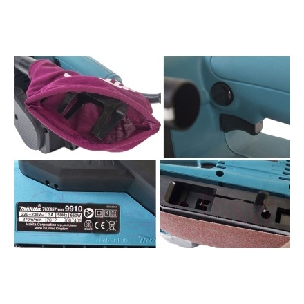 Профессиональная ленточная шлифмашина Makita 9910K Профессиональная ленточная шлифмашина Makita 9910K