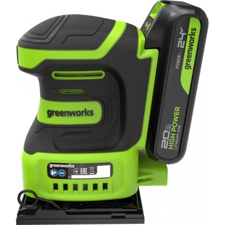 Вибрационная шлифовальная машина Greenworks G24SS14 / 3100507CUA Вибрационная шлифовальная машина Greenworks G24SS14 / 3100507CUA