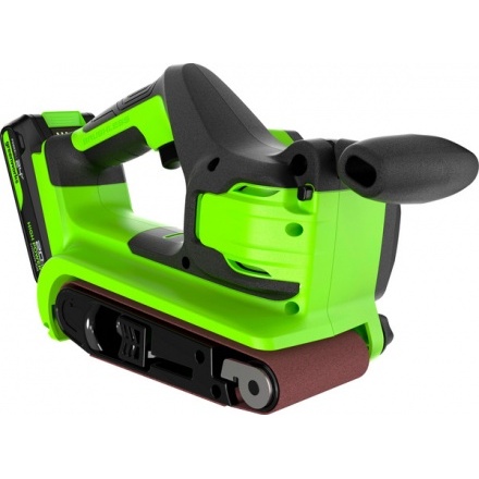 Ленточная шлифовальная машина Greenworks G24BS бесщеточная 24V / 3100607CUA (с АКБ 2Ач и ЗУ)