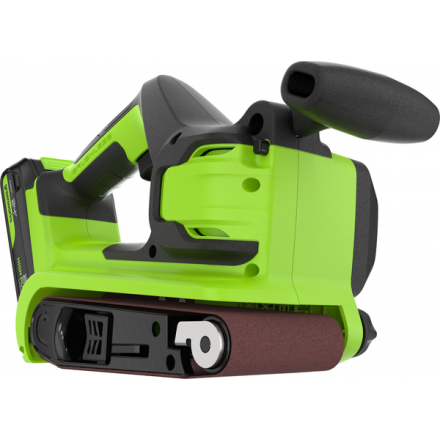 Ленточная шлифовальная машина Greenworks G24BS бесщеточная 24V / 3100607CUA (с АКБ 2Ач и ЗУ) Ленточная шлифовальная машина Greenworks G24BS бесщеточная 24V / 3100607CUA (с АКБ 2Ач и ЗУ)