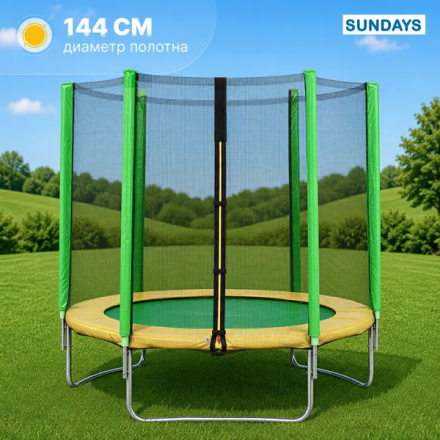 Батут Sundays Favorite-D183/6FT (зеленый, с сеткой) Батут Sundays Favorite-D183/6FT (зеленый, с сеткой)