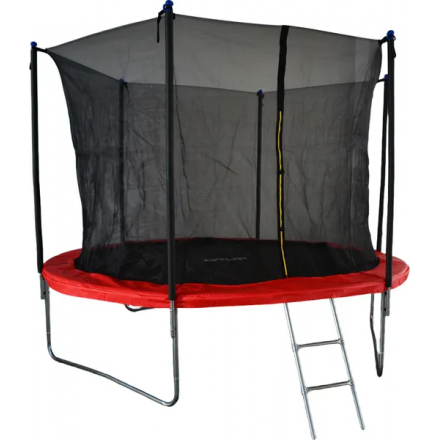 Батут GoUP Elite-D312/10FT (с сеткой и лестницей, красный) Батут GoUP Elite-D312/10FT (с сеткой и лестницей, красный)