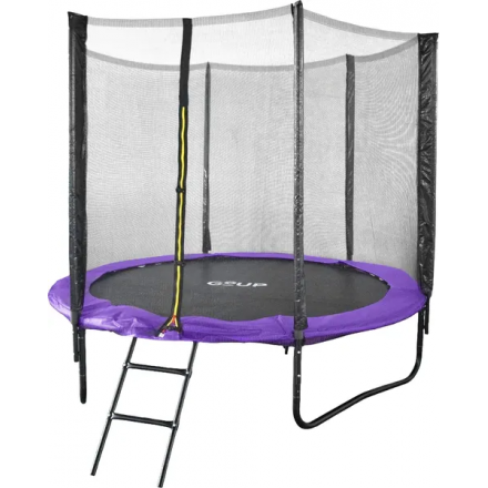 Батут GoUP Prestige-D252/8FT (с сеткой и лестницей, фиолетовый) Батут GoUP Prestige-D252/8FT (с сеткой и лестницей, фиолетовый)