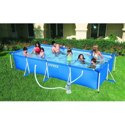 Каркасный бассейн Intex Rectangular Frame 28273NP (450x220x84) Каркасный бассейн Intex Rectangular Frame 28273NP (450x220x84)
