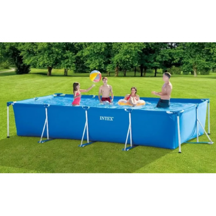 Каркасный бассейн Intex Rectangular Frame 28273NP (450x220x84) Каркасный бассейн Intex Rectangular Frame 28273NP (450x220x84)