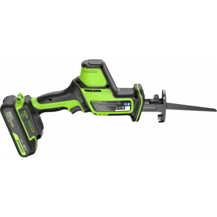 Сабельная пила Greenworks GPT-CRS-25 бесщеточная 24V / 1200507CUA (с АКБ 2Ач и ЗУ) Сабельная пила Greenworks GPT-CRS-25 бесщеточная 24V / 1200507CUA (с АКБ 2Ач и ЗУ)
