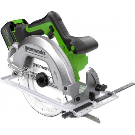 Дисковая пила Greenworks GD24CS бесщеточная 24V / 1500907CUB (с АКБ 4Ач и ЗУ) Дисковая пила Greenworks GD24CS бесщеточная 24V / 1500907CUB (с АКБ 4Ач и ЗУ)