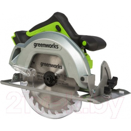 Дисковая пила Greenworks GD24CS бесщеточная 24V / 1500907 (без АКБ и ЗУ) Дисковая пила Greenworks GD24CS бесщеточная 24V / 1500907 (без АКБ и ЗУ)