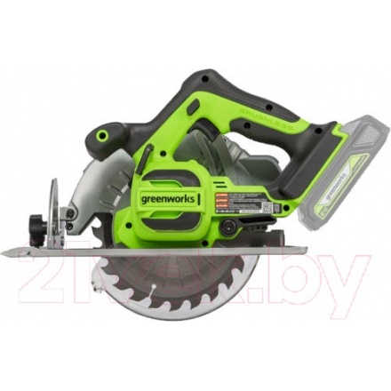 Дисковая пила Greenworks GD24CS бесщеточная 24V / 1500907 (без АКБ и ЗУ) Дисковая пила Greenworks GD24CS бесщеточная 24V / 1500907 (без АКБ и ЗУ)
