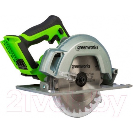 Дисковая пила Greenworks GD24CS бесщеточная 24V / 1500907 (без АКБ и ЗУ) Дисковая пила Greenworks GD24CS бесщеточная 24V / 1500907 (без АКБ и ЗУ)