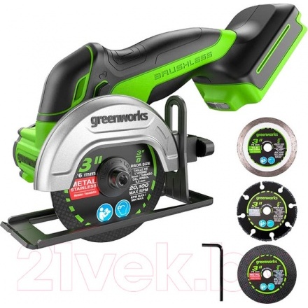Отрезная пила Greenworks 3402007 Отрезная пила Greenworks 3402007
