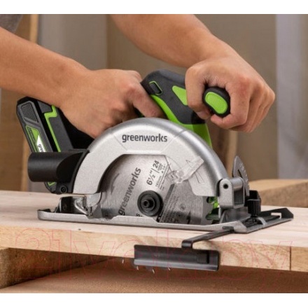 Дисковая пила Greenworks GD24CS165 / 1501607 (без АКБ и ЗУ) Дисковая пила Greenworks GD24CS165 / 1501607 (без АКБ и ЗУ)