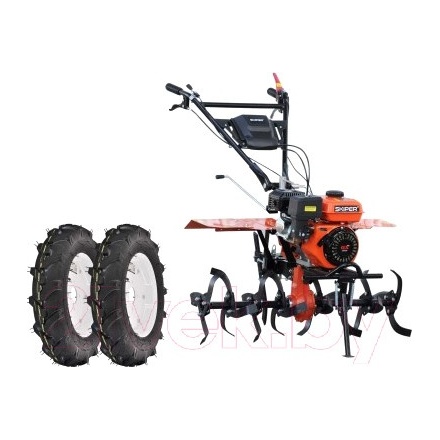 Мотокультиватор бензиновый Skiper SP-850S + колеса 6.00-12 (комплект)