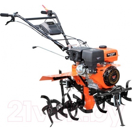 Мотоблок бензиновый Skiper SP-1800SE Expert (18 л.с., с ВОМ, без колес)