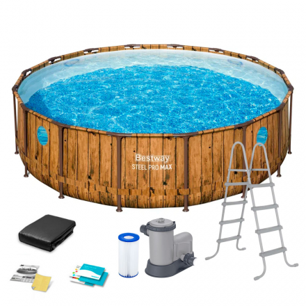 Бассейн каркасный Bestway Power Steel Swim Vista 56725 488x122 см Бассейн каркасный Bestway Power Steel Swim Vista 56725 488x122 см