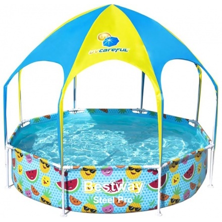 Бассейн каркасный Bestway Steel Pro Splash-in-Shade 56432 (244x51)