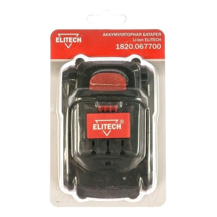 Аккумулятор для электроинструмента Elitech 18V 4.0 Ah (1820.067700) Аккумулятор для электроинструмента Elitech 18V 4.0 Ah (1820.067700)