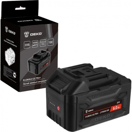 Аккумулятор для электроинструмента Deko R-UNV6.0 ULTRA+ / 083-1019 Аккумулятор для электроинструмента Deko R-UNV6.0 ULTRA+ / 083-1019