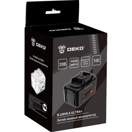 Аккумулятор для электроинструмента Deko R-UNV6.0 ULTRA+ / 083-1019 Аккумулятор для электроинструмента Deko R-UNV6.0 ULTRA+ / 083-1019