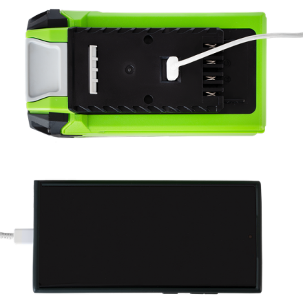 Аккумулятор для электроинструмента Greenworks G40USB2 40V 2Ач / 2939407 Аккумулятор для электроинструмента Greenworks G40USB2 40V 2Ач / 2939407