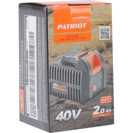 Аккумулятор для электроинструмента PATRIOT BL42 40В / 180301142 Аккумулятор для электроинструмента PATRIOT BL42 40В / 180301142