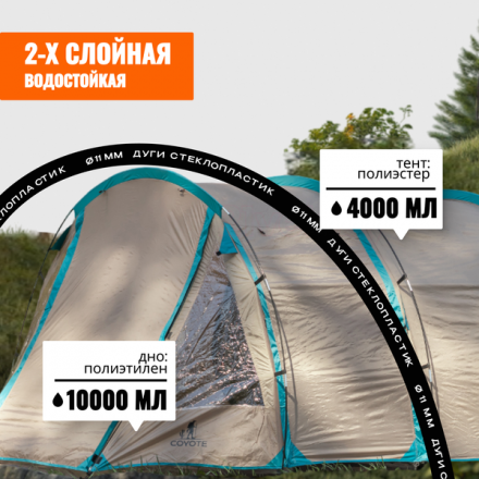 Палатка Coyote Dakota / CL-A08-Sand Палатка Coyote Dakota / CL-A08-Sand