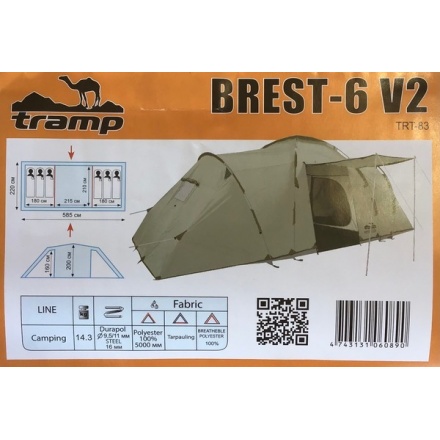 Палатка Tramp Brest 6 Sand V2 / TRT-83s Палатка Tramp Brest 6 Sand V2 / TRT-83s