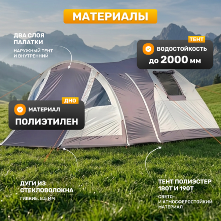 Палатка Sundays ZC-TT014 (темно-серый/светло-серый) Палатка Sundays ZC-TT014 (темно-серый/светло-серый)