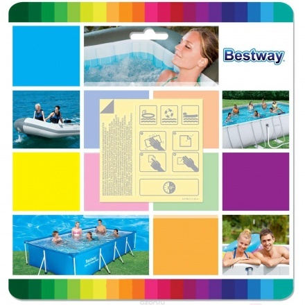 Ремкомплект Bestway 62091 (6.5x6.5см, 6шт) Ремкомплект Bestway 62091 (6.5x6.5см, 6шт)