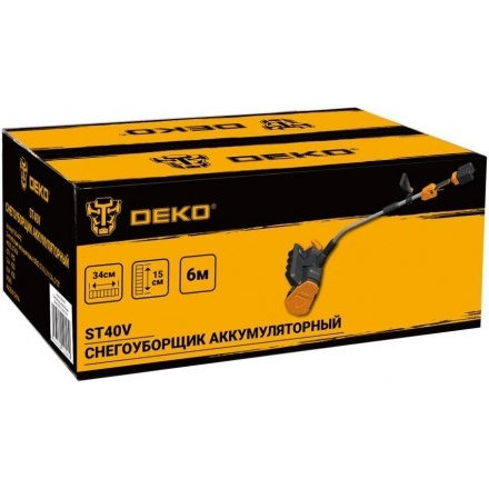 Снегоуборщик аккумуляторный Deko ST40V 063-4442 (с 2-мя АКБ) Снегоуборщик аккумуляторный Deko ST40V 063-4442 (с 2-мя АКБ)