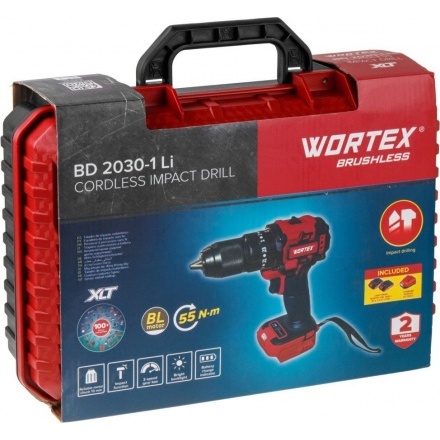 Ударная дрель-шуруповерт Wortex BD 2030-1 Li XLT SET (с 2-мя АКБ, кейс) Ударная дрель-шуруповерт Wortex BD 2030-1 Li XLT SET (с 2-мя АКБ, кейс)