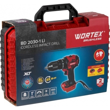 Ударная дрель-шуруповерт Wortex BD 2030-1 Li XLT SET (с 1-м АКБ, кейс) Ударная дрель-шуруповерт Wortex BD 2030-1 Li XLT SET (с 1-м АКБ, кейс)