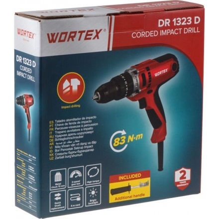Ударная дрель-шуруповерт Wortex DR 1323 D 2322091 Ударная дрель-шуруповерт Wortex DR 1323 D 2322091