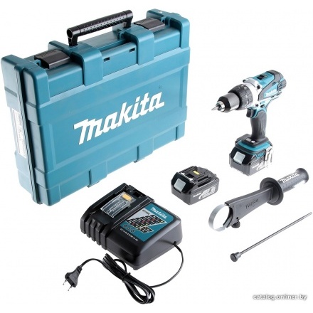 Ударная дрель-шуруповерт Makita DHP458RFE (с 2-мя АКБ, кейс) Ударная дрель-шуруповерт Makita DHP458RFE (с 2-мя АКБ, кейс)
