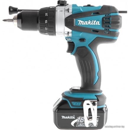 Ударная дрель-шуруповерт Makita DHP458RFE (с 2-мя АКБ, кейс) Ударная дрель-шуруповерт Makita DHP458RFE (с 2-мя АКБ, кейс)