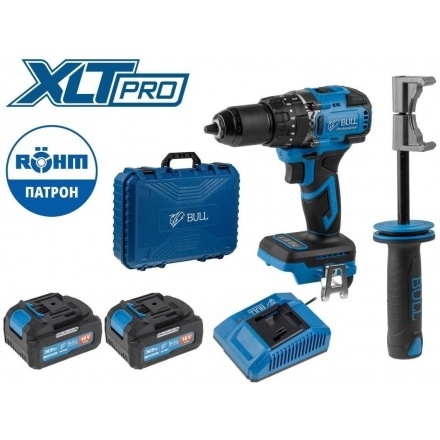 Ударная дрель-шуруповерт Bull SR 1806 R-series Xcase XLTpro 2329059 (с 2-мя АКБ, кейс) Ударная дрель-шуруповерт Bull SR 1806 R-series Xcase XLTpro 2329059 (с 2-мя АКБ, кейс)