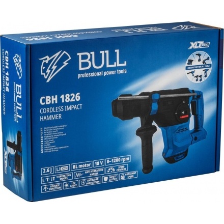 Перфоратор Bull CBH 1826 1333735 (с 1-им АКБ, кейс) Перфоратор Bull CBH 1826 1333735 (с 1-им АКБ, кейс)
