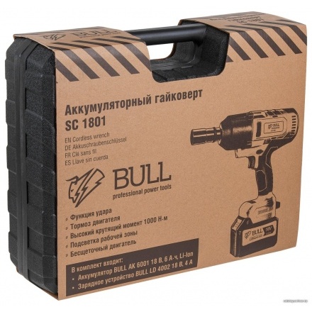 Гайковерт Bull SC 1801 (с 1-им АКБ) Гайковерт Bull SC 1801 (с 1-им АКБ)
