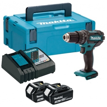 Ударная дрель-шуруповерт Makita DHP482RFJ (с 2-мя АКБ, кейс) Ударная дрель-шуруповерт Makita DHP482RFJ (с 2-мя АКБ, кейс)