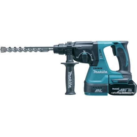 Перфоратор Makita DHR242RFE (с 2-мя АКБ, кейс) Перфоратор Makita DHR242RFE (с 2-мя АКБ, кейс)