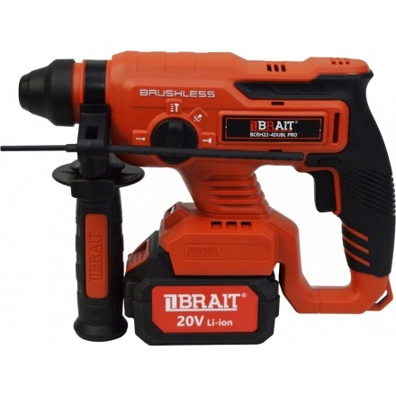 Перфоратор Brait BCRH22-4DUBL PRO (с 2-мя АКБ, кейс) Перфоратор Brait BCRH22-4DUBL PRO (с 2-мя АКБ, кейс)