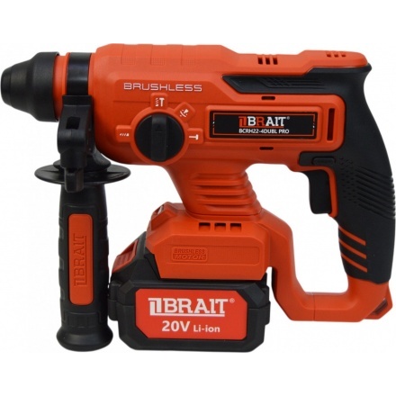 Перфоратор Brait BCRH22-4DUBL PRO (с 2-мя АКБ, кейс) Перфоратор Brait BCRH22-4DUBL PRO (с 2-мя АКБ, кейс)