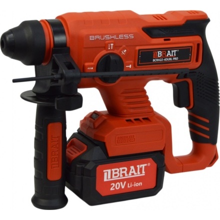 Перфоратор Brait BCRH22-4DUBL PRO (с 2-мя АКБ, кейс) Перфоратор Brait BCRH22-4DUBL PRO (с 2-мя АКБ, кейс)