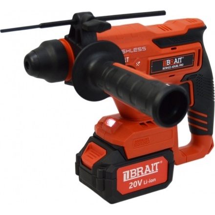 Перфоратор Brait BCRH22-4DUBL PRO (с 2-мя АКБ, кейс) Перфоратор Brait BCRH22-4DUBL PRO (с 2-мя АКБ, кейс)