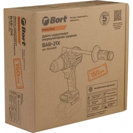 Ударная дрель-шуруповерт Bort BAB-21X 93414929 (без АКБ) Ударная дрель-шуруповерт Bort BAB-21X 93414929 (без АКБ)