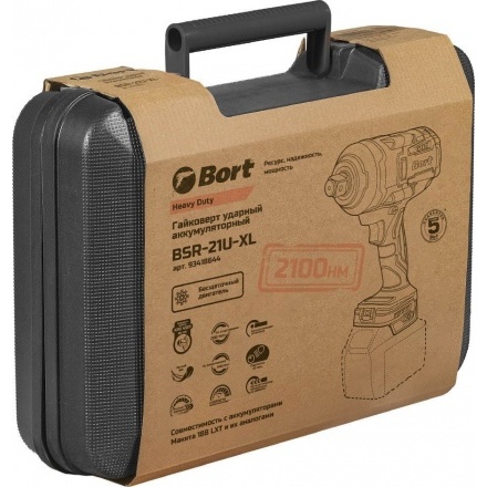 Гайковерт Bort BSR-21U-XL 93418644 (без АКБ, кейс) Гайковерт Bort BSR-21U-XL 93418644 (без АКБ, кейс)