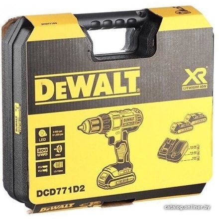 Дрель-шуруповерт DeWalt DCD771D2 (с 2-мя АКБ 2 Ah) Дрель-шуруповерт DeWalt DCD771D2 (с 2-мя АКБ 2 Ah)