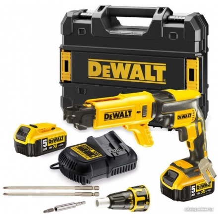 Шуруповерт для гипсокартона DeWalt DCF620P2K (с 2-мя АКБ, кейс) Шуруповерт для гипсокартона DeWalt DCF620P2K (с 2-мя АКБ, кейс)