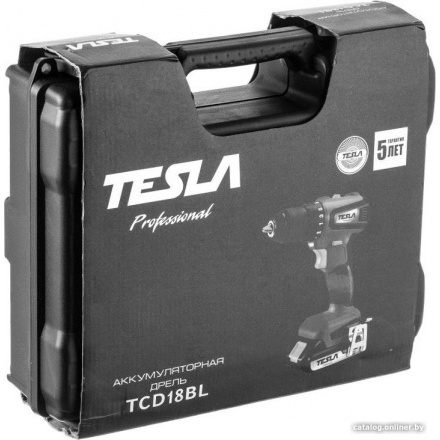 Дрель-шуруповерт Tesla TCD18BL 840369 (с 2-мя АКБ, кейс) Дрель-шуруповерт Tesla TCD18BL 840369 (с 2-мя АКБ, кейс)